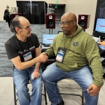 Wayne Jones with Roger Willis, aka Mr Willis, (New Beginning Mastering)